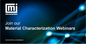 Join our Material Characterisation Webinars Graphic - blue background