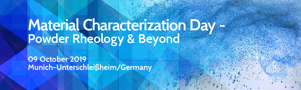Invitation to material characterization day - powder rheology & beyond (9 October 2019)