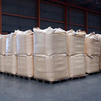 Multiple 1 tonne bags of bulk chemicals